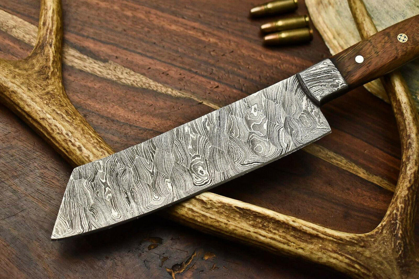 Handmade Damascus Steel Chef Knife | Full Tang Kitchen Cutlery