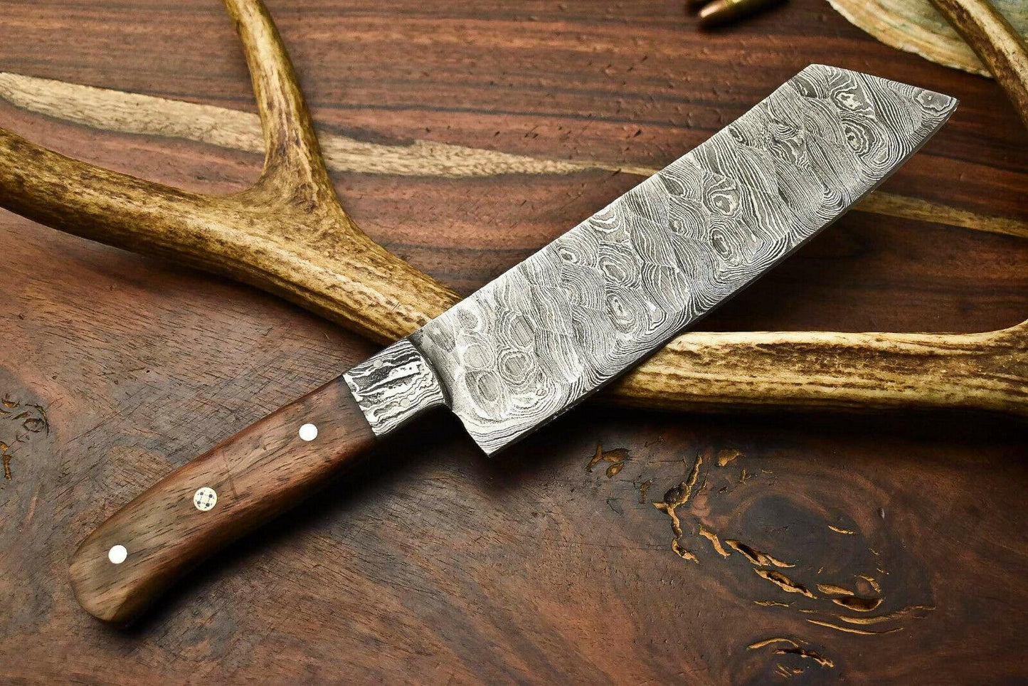 Handmade Damascus Steel Chef Knife | Full Tang Kitchen Cutlery
