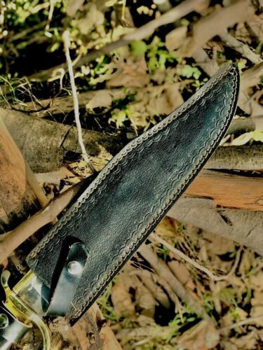 Heritage Forge 18 Inch Alamo Musso Bowie Knife Damascus Steel with Micarta Handle