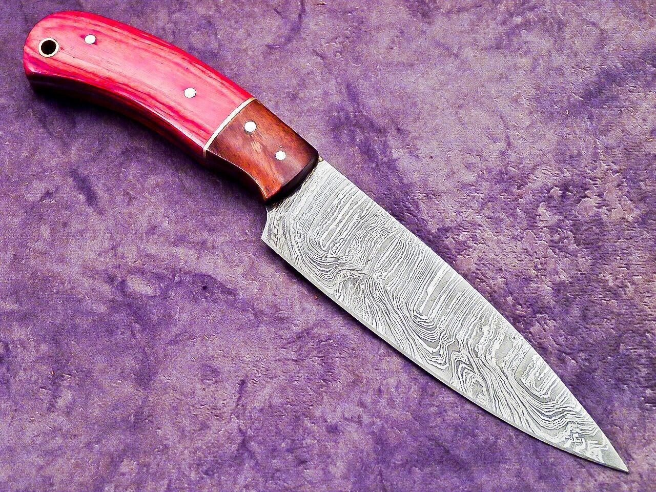 11" Professional Chef Knife Damascus Blade Kitchen Knife "Hard Wood"