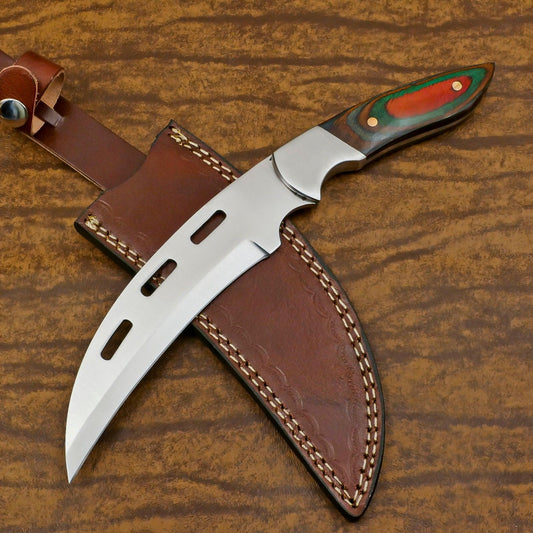 Handmade D2 Steel Full Tang Bowie Knife | 12" Hunting & Sport Blade