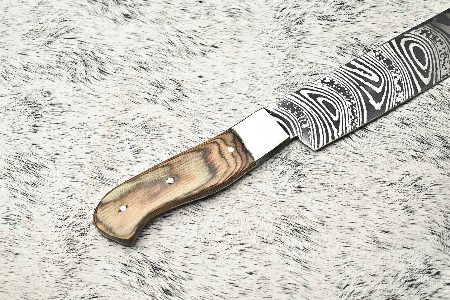 Fine Custom Handmade Damascus Steel Blade Chef Knife – Full Tang Sport Knife, Durable and Sharp