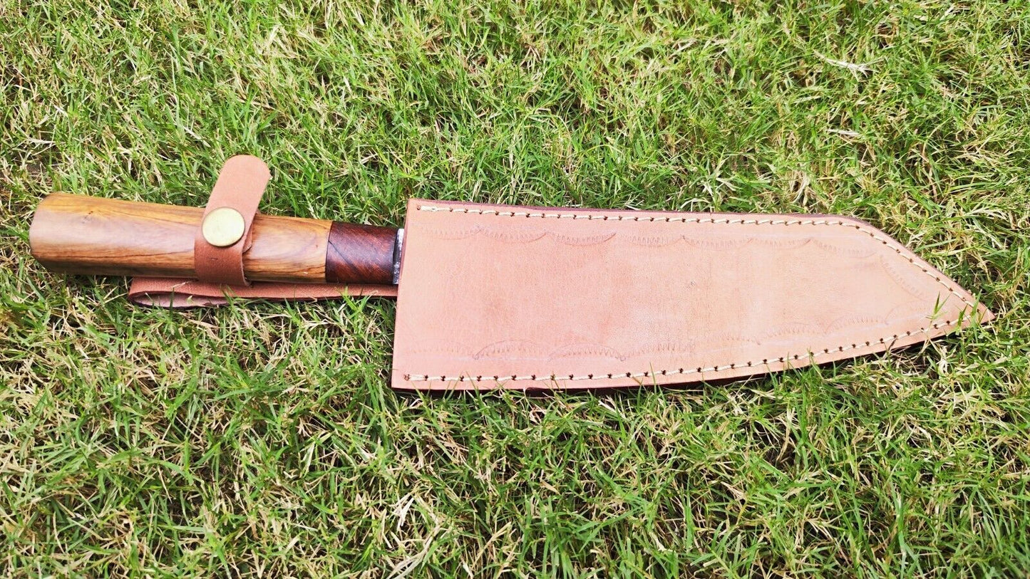 Custom Handmade Damascus Steel Kitchen Knife | Full Tang Fillet Chef Knife Gift