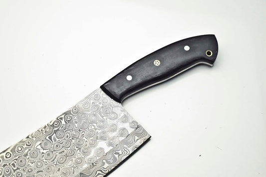 12" Handmade Damascus Steel Blade Kitchen Full Tang Chef Knife – 384 Layers