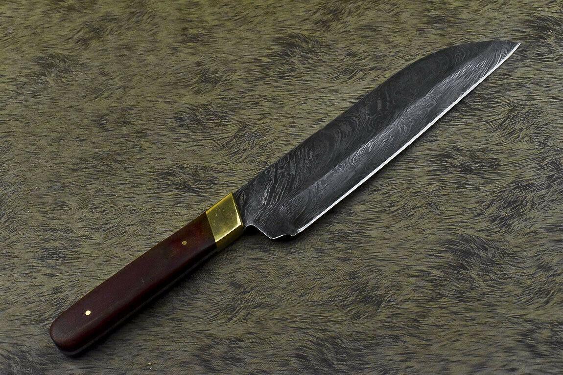 Rare Custom Handmade Damascus Steel Chef Hunting Knife 13" | Micarta Handle | Full Tang Forged Blade