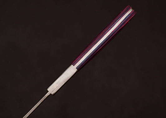 Full Tang Handmade Damascus Steel Chef & Hunting Knife 8" Pakka Wood Handle Sheath