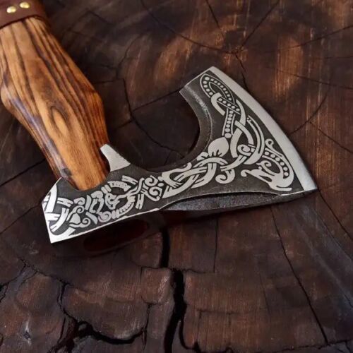 Handmade Viking Tomahawk Axe 20 Inch High Carbon Steel with Ashwood Handle