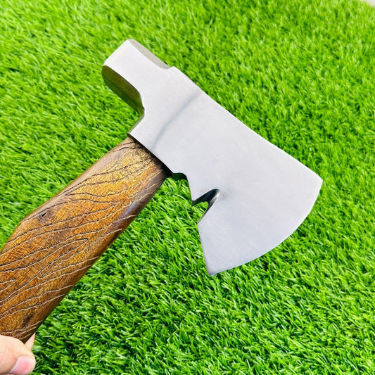 Handmade Viking Hammer Axe – 19-Inch Carbon Steel Bearded Hatchet Axe