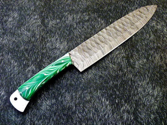 13" Professional Damascus Steel Chef Knife | Resin Handle