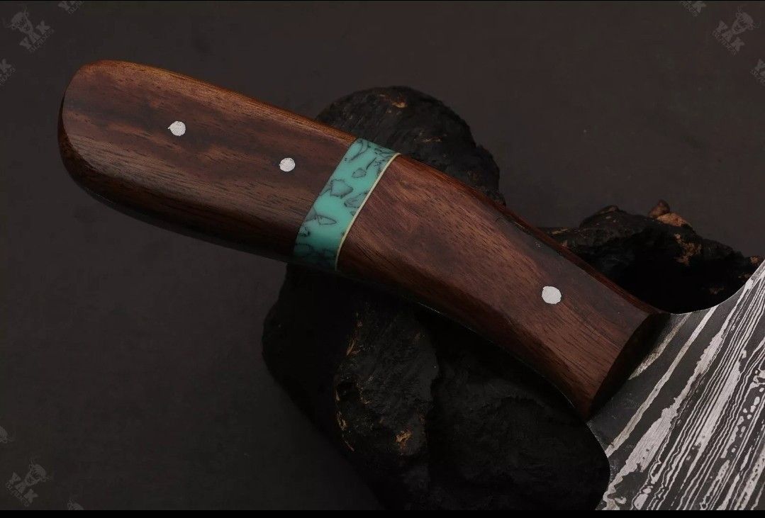 Custom Hand Forged Handmade Damascus Steel Mini Tactical Axe Hatchet | Hunting & Camping Damascus Axe