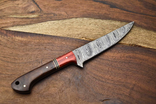 Custom Handmade Damascus Steel Chef Knife – Full Tang Professional Kitchen & Sport Blade