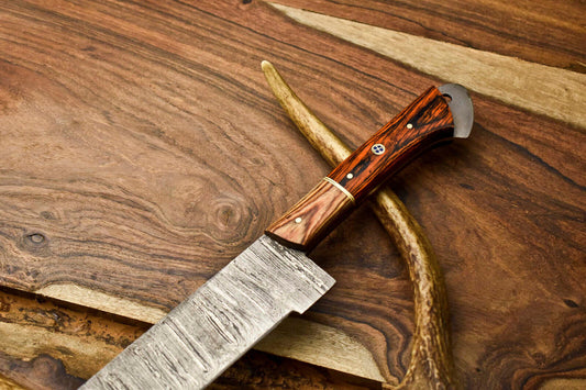 12" Artisan Handmade Damascus Steel Chef Knife – Full Tang