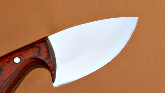 Custom Handmade Full Tang D2 Steel Hunting Skinner EDC Knife with Sheath