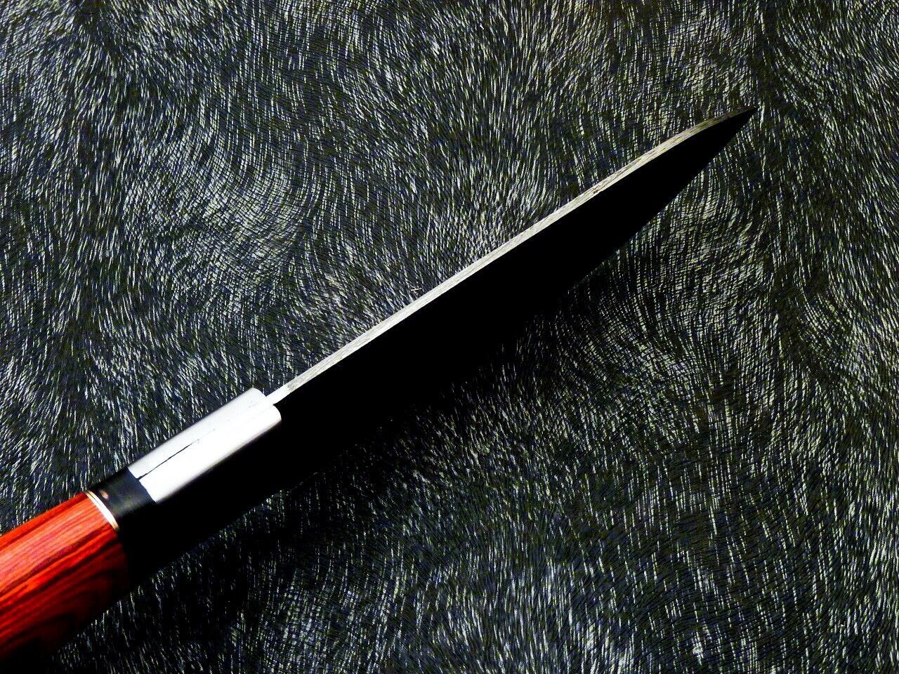 10" Custom Hand Forged Damascus Steel Chef Kitchen Knife with Hardwood Handle