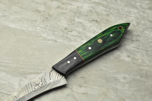 10.0" Handmade Damascus Steel Full Tang Chef Knife – Rare Custom Kitchen Knife