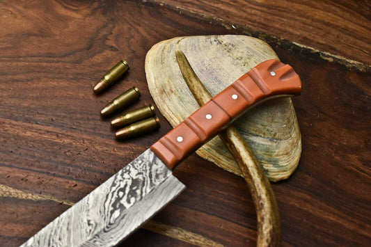 Handmade Damascus Steel Kitchen Knife – Full Tang Professional Chef Blade