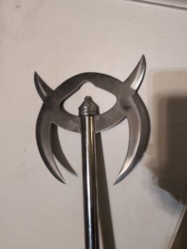 Double Headed Viking Axe 27.5" Steel Handle Hand Forged Double Blade Battle Axe