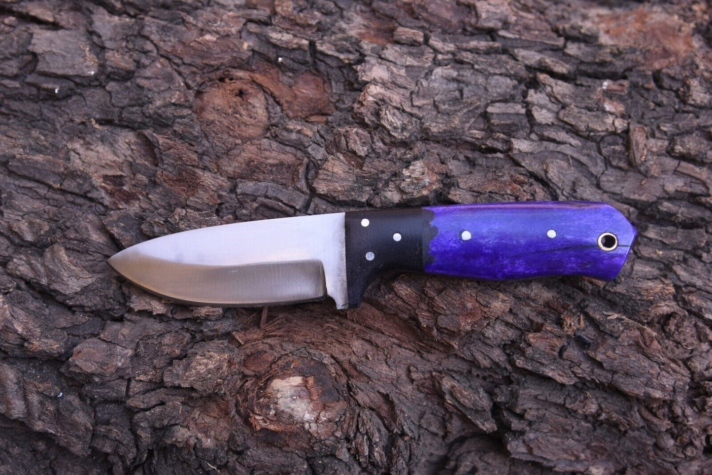 Handmade Skinner Knife – 3.5-4" Stainless Steel Blade with Bone Handle & Sheath