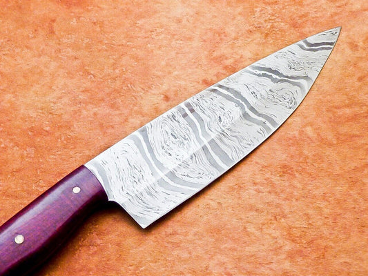 14" Professional Chef Kitchen Knife Damascus Blade "MICARTA"