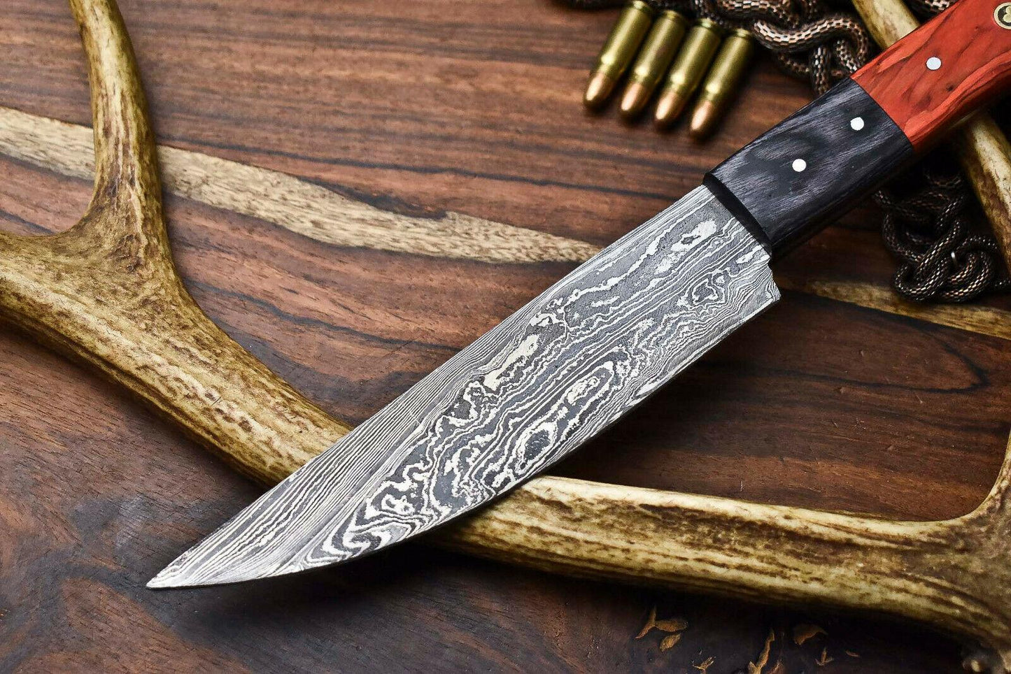 Premium Handmade Damascus Steel Chef Knife | Full Tang Kitchen Cutlery Blade