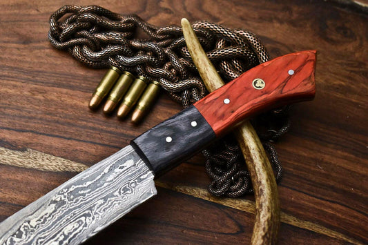 Premium Handmade Damascus Steel Chef Knife | Full Tang Kitchen Cutlery Blade