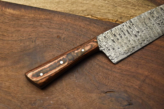 Custom Handmade Damascus Steel Full Tang Chef Knife – Professional Sport Kitchen Knife
