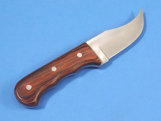 6.25" Short Skinner Knife with 440 Stainless Steel Blade, Pakkawood Handle & Nylon Sheath – Full Tang Hunting & Camping Knife