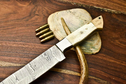 Premium Handcrafted Damascus Steel Chef Knife | Full Tang Kitchen Knife