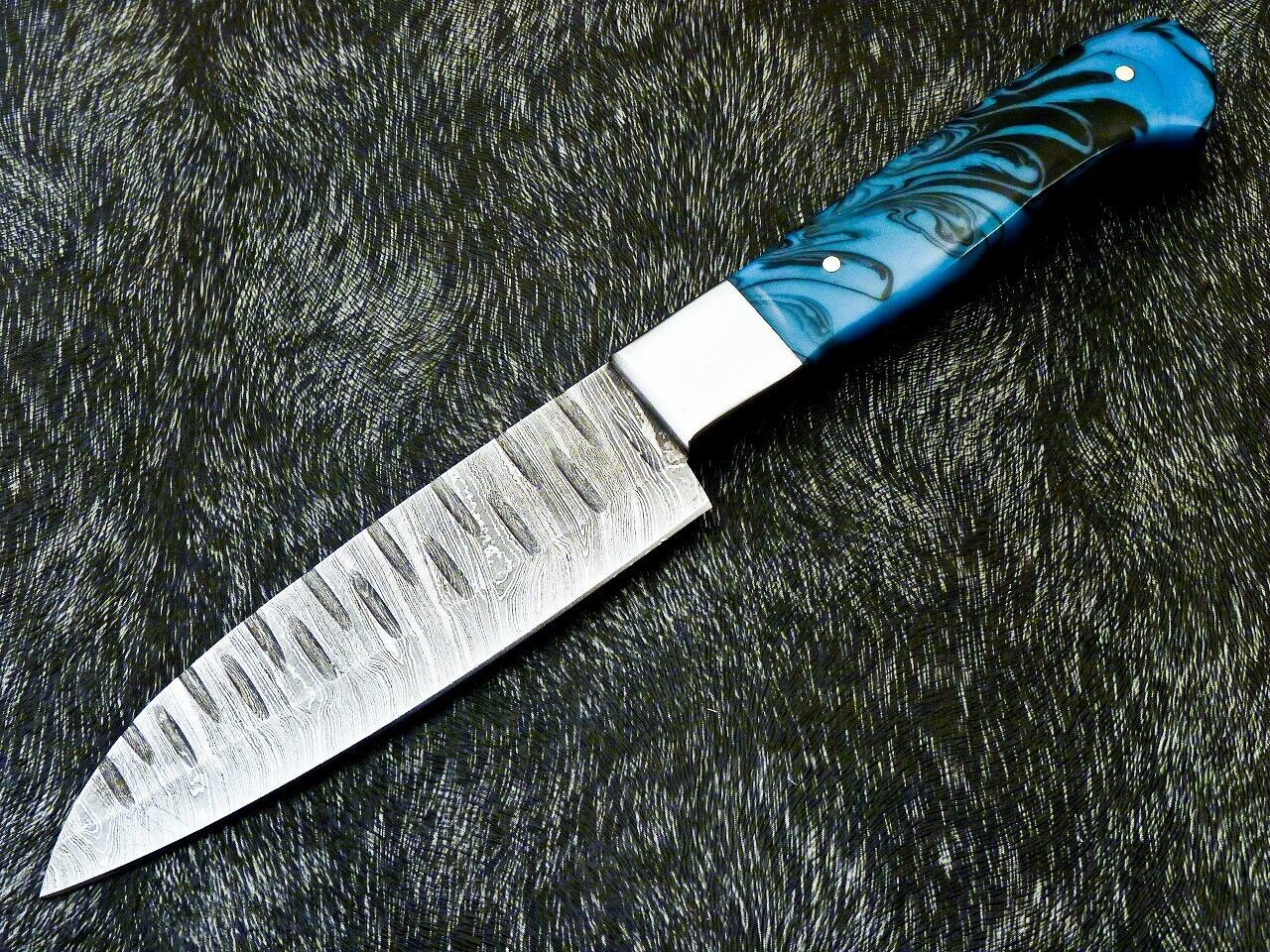 10" Custom Hand Forged Damascus Steel Chef Knife Kitchen Knife with Resin Handle