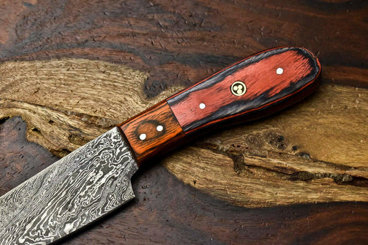 Hand Made Damascus Steel Blade Chef Kitchen Full Tang Knife | 384-Layer Damascus