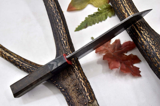 Custom Hammered San Mai Damascus Steel Chef Knife – Handmade with Walnut Handle