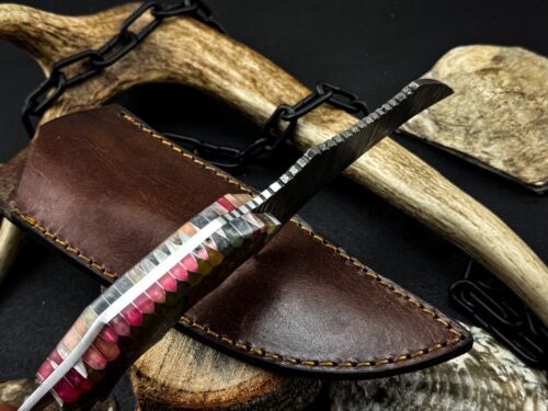 Handmade 8” Damascus Karambit Knife Best Karambit Knife Resin Handle