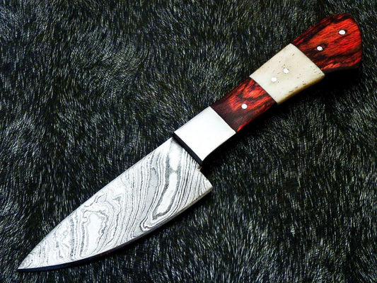 10" Handmade Damascus Chef Knife with Camel Bone Handle