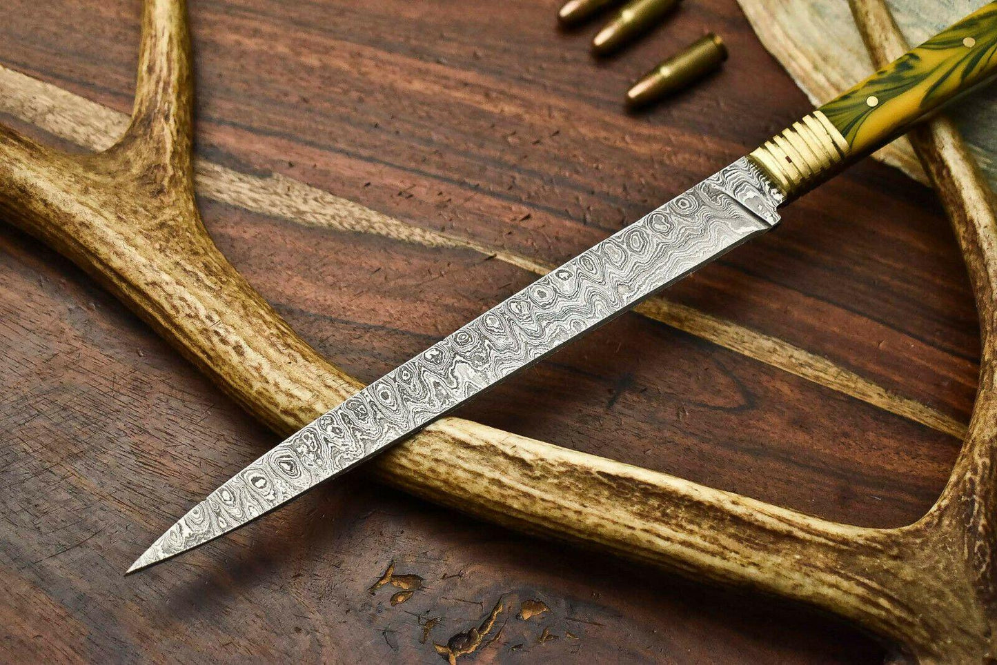 Premium Hand Forged Damascus Steel Chef Knife – Full Tang Kitchen Blade