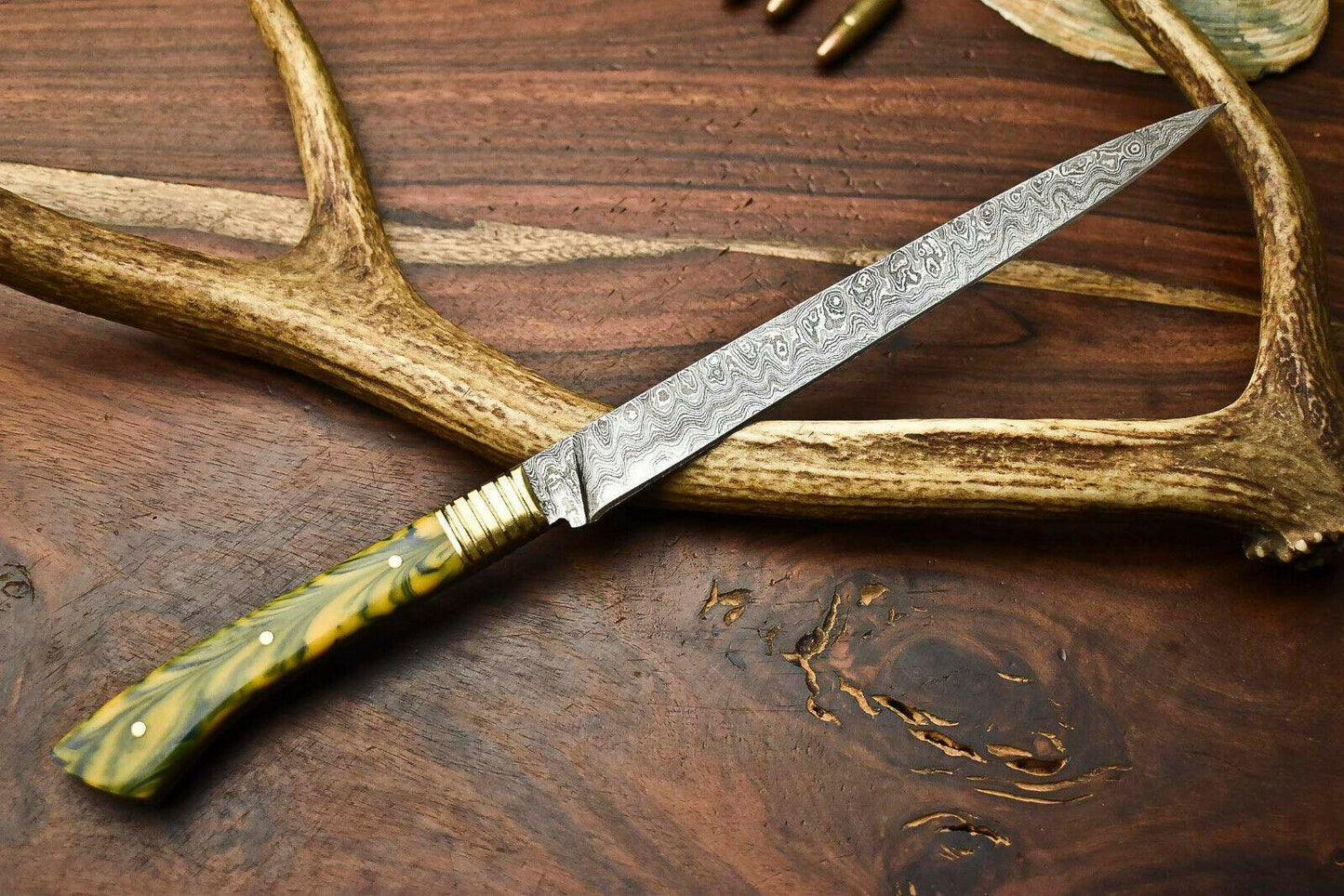 Premium Hand Forged Damascus Steel Chef Knife – Full Tang Kitchen Blade