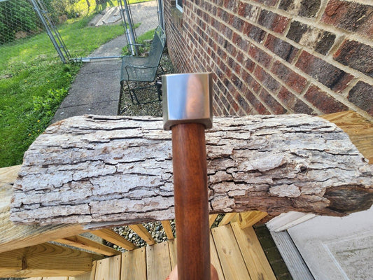 Cutlery Carbon Steel Viking Axe with Wooden Handle – Handmade Knife Axe