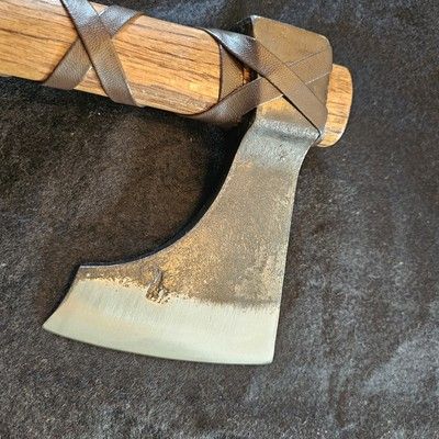 Viking Tomahawk Throwing Axe – Hand Forged Carbon Steel with Beechwood Handle