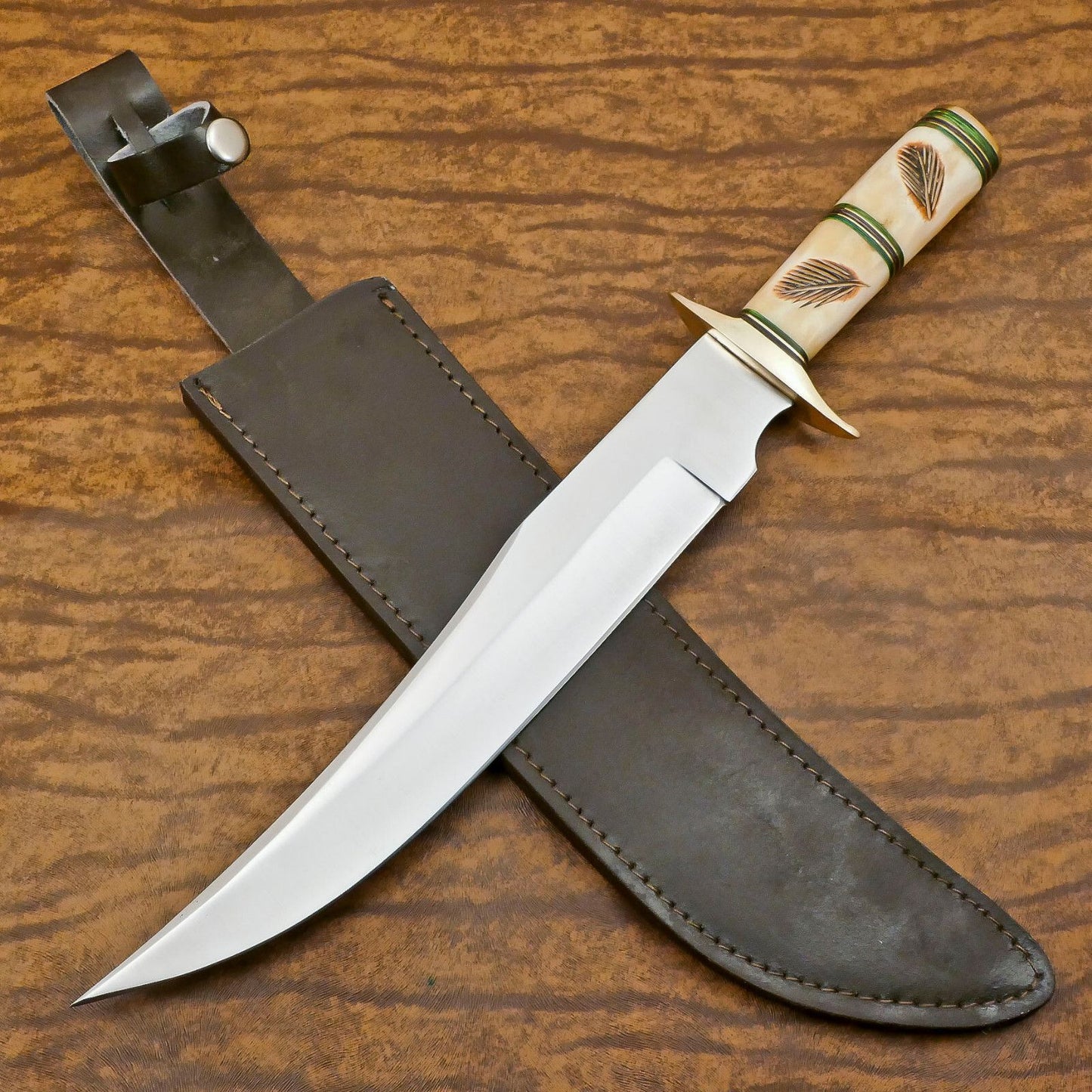 Ranger Pro 12-Inch D2 Steel Clip Point Huge Bowie Hunting & Camping Knife