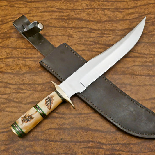 Ranger Pro 12-Inch D2 Steel Clip Point Huge Bowie Hunting & Camping Knife