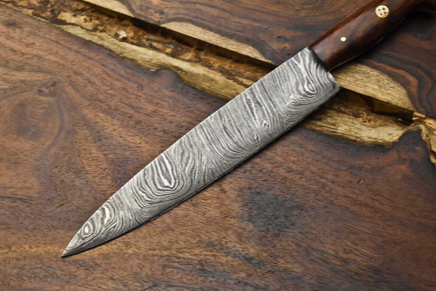 11" Handmade Damascus Steel Kitchen Chef Knife | Full Tang Professional Blade