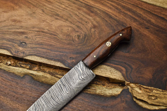 11" Handmade Damascus Steel Kitchen Chef Knife | Full Tang Professional Blade