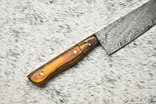 13" Handmade Damascus Steel Blade Kitchen Chef Full Tang Knife