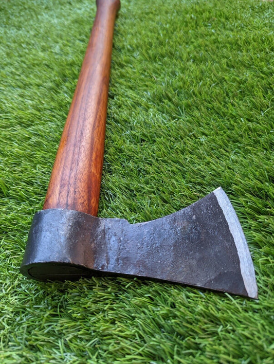 18" Hand Forged Slavic Viking Battle Axe Tomahawk with Wooden Handle