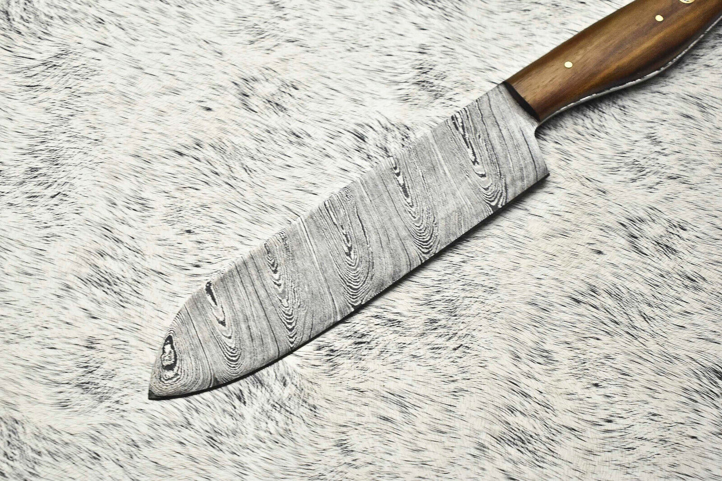 12.0" Handmade Damascus Steel Blade Kitchen Full Tang Chef Knife – Razor Sharp