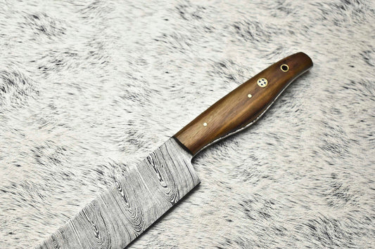 12.0" Handmade Damascus Steel Blade Kitchen Full Tang Chef Knife – Razor Sharp