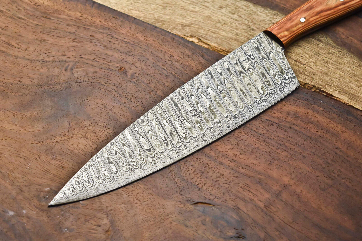 Artisan Damascus Steel Blade – Handmade Full Tang Chef & Sport Knife