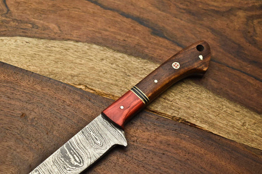 Rare Custom Handmade Damascus Steel Blade Kitchen Full Tang Chef Knife, Precision Forged for Professional and Home Chefs