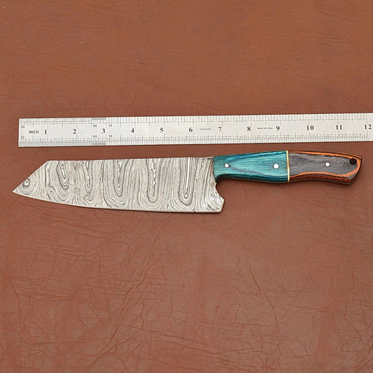 Custom Handmade Damascus Steel Kitchen Knife | Chef Knife