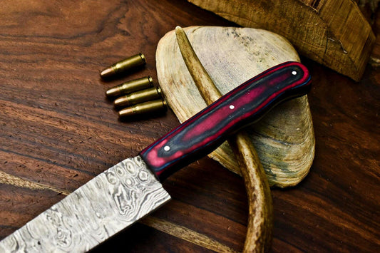 Hand Forged Damascus Steel Full Tang Chef Knife | Handmade Kitchen Cutlery