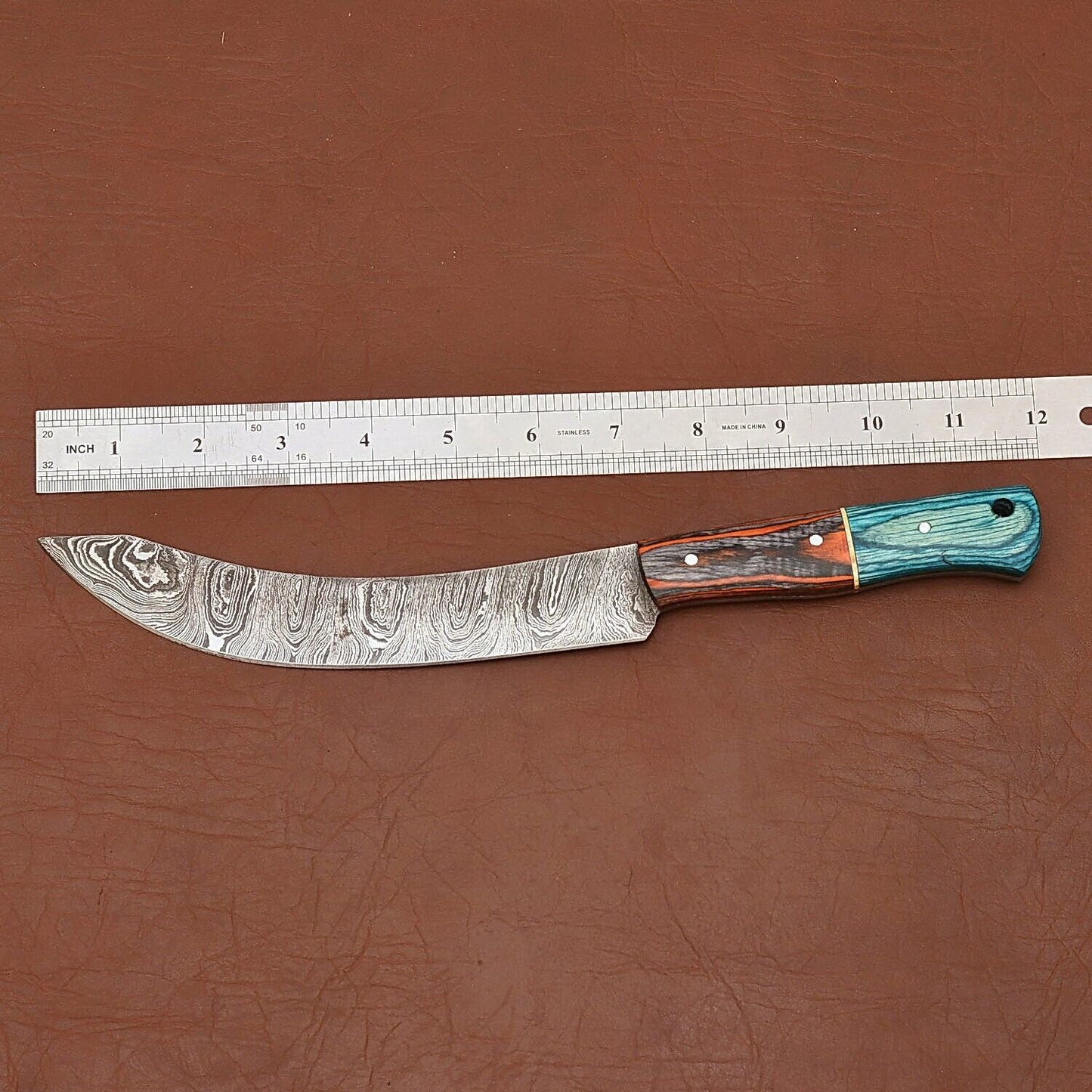 Handmade Damascus Steel Fillet Knife – Durable Pakka Wood Handle